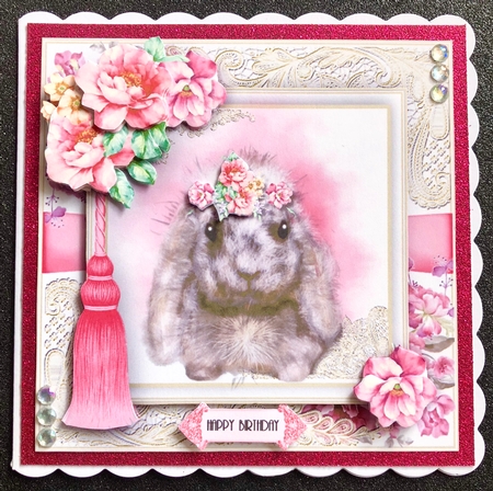 Cute Bunny Wishes With Tassle by Belinda Rub