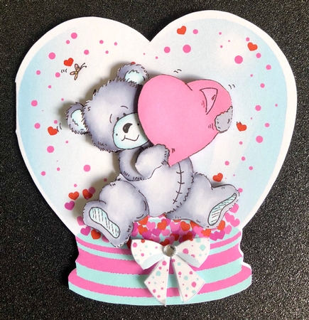 Tatty Ted Heart Globe by Belinda Rub