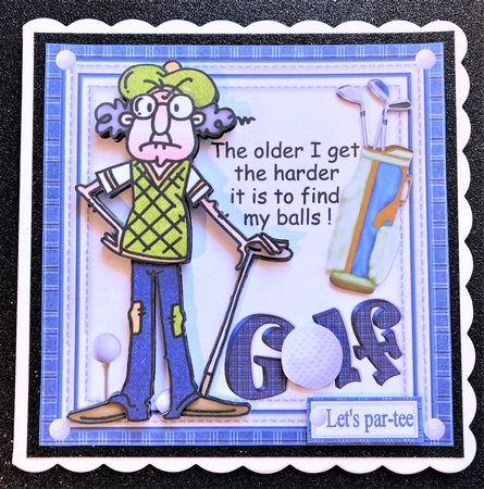 8x8 Gus about his golf balls mini kit by Belinda Rub