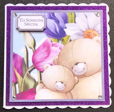 Forever Friends floral card topper for various occasions by Belinda Rub