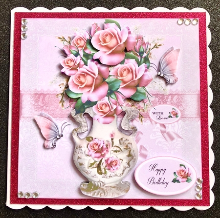 Roses and Vase Mini Kit by Belinda Rub