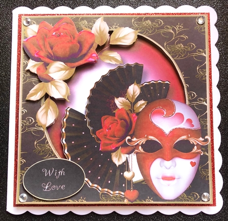 Masked Valentine - Red Roses by Belinda Rub