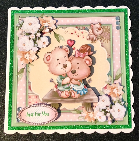 8x8 Mini Kit , Lovely Bear Hugs  by Belinda Rub