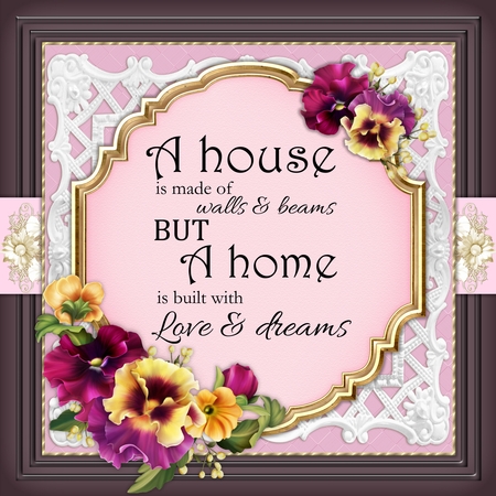 New Home Word Art by Belinda Rub