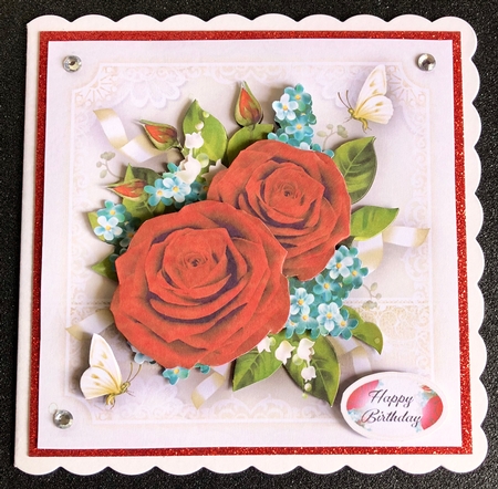 Fresh Red Bouquet Roses Mini Kit by Belinda Rub