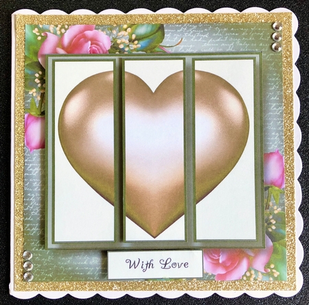 Heart Trio - Downton Roses by Belinda Rub
