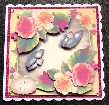 Begonias, Burlap & Butterflies by Belinda Rub