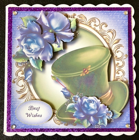 Fabulous Hat & Blue Roses by Belinda Rub