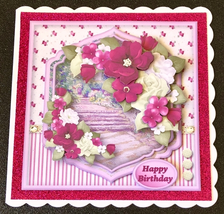 Peaceful Garden - Shaped Layers Card Mini Kit by Belinda Rub