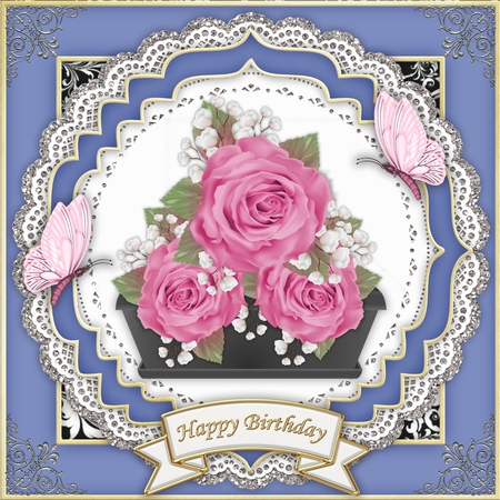 Sugar Plum Square Frame PNG by Belinda Rub