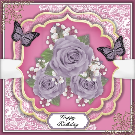 Sugar Plum Dusky Lilac Rose Cluster PNG by Belinda Rub