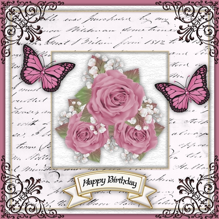 Sugar Plum Dusky Pink Rose Cluster PNG by Belinda Rub