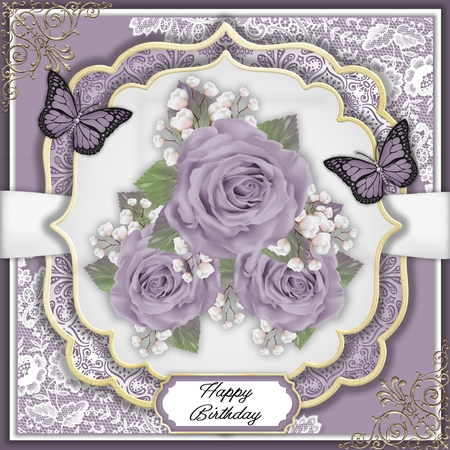 Sugar Plum Black Jeweled Butterfly by Belinda Rub