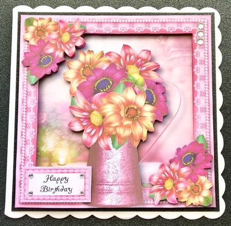 Beautiful Dahlias Water Jug by Belinda Rub