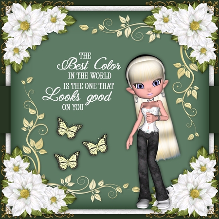 Forever Fern Gold Leaf Corner by Belinda Rub