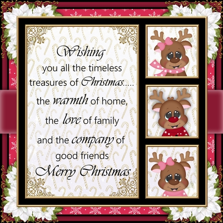 Quad Frames Set 7 (Holiday Color Palette) by Belinda Rub