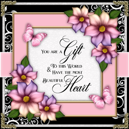 Square Frames Set 1 (Floral Family Color Palette) by Belinda Rub