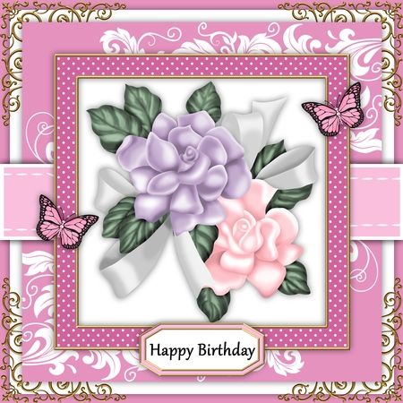 Lovely Flourishes Paper Pack 2 (Regal Rose Color Palette) by Belinda Rub