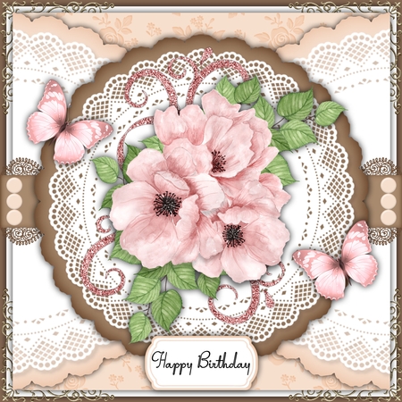 Autumn 3 Rose Panel PNG by Belinda Rub