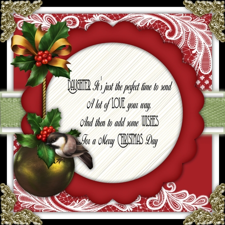 Wordart Christmas Verses Daughter by Belinda Rub