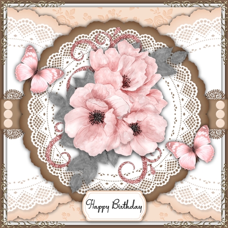 Pink Poppy and Vintage Silver Vignette by Belinda Rub