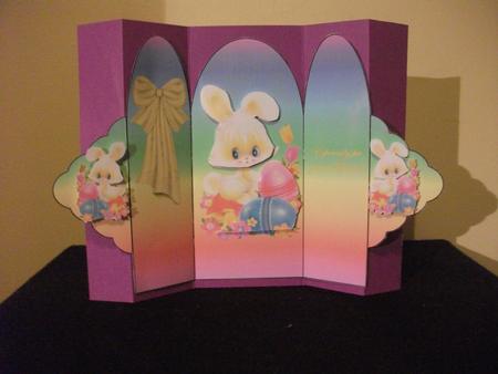 Easter Bunny Scallop Edge Foldback by Belinda Wilson