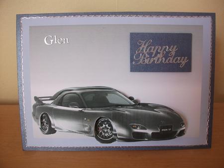 Mazda Rx7 Decoupage by Belinda Wilson