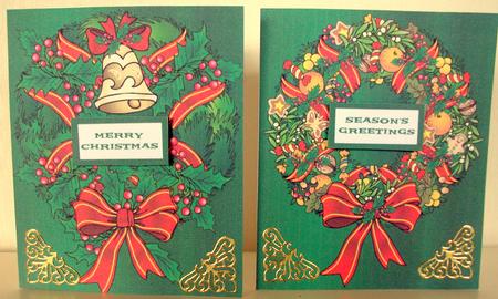 Two Christmas Wreath Toppers by Belinda Wilson