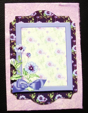 Pretty Floral Frame Card by Belinda Wilson