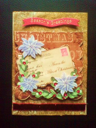 Silver Poinsettia Vtea Across Miles 8in Xtreme Decoupage Kit by Belinda Wilson