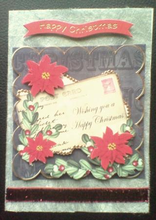 Red Poinsettia Bk Wishing Christmas 8in Xtreme Decoupage Kit Featured Gallery Photo