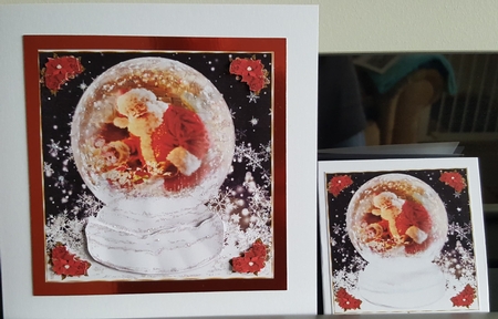 Christmas Santa Globe  by Benita Jenkinson