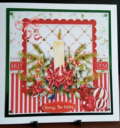 Beautiful Candle and Poinsettias   by Benita Jenkinson