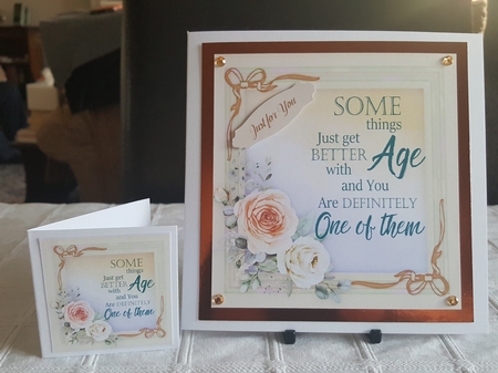 Beautiful Roses and Birthday Quote 2 by Benita Jenkinson
