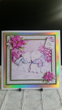 Polar bears christmas mini kit & decoupage by Benita Jenkinson