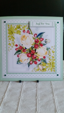 Cream Roses and Berrys  by Benita Jenkinson