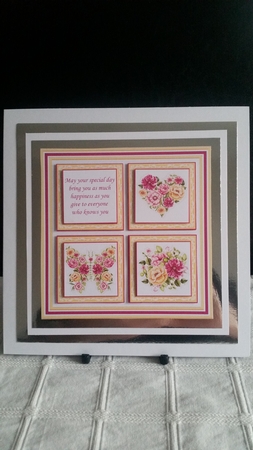 SUMMER BOUQUET SQUARES 7.5 Quick Layer Card & Insert Kit by Benita Jenkinson