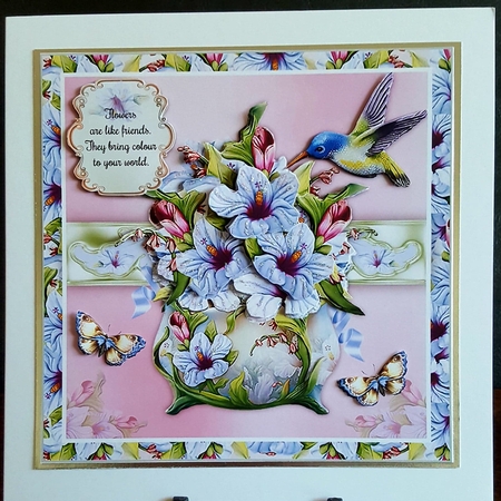 Hibiscus Vase Mini Page Kit by Benita Jenkinson