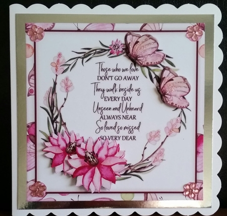 Mini Kit Sympathy  Butterflies  by Benita Jenkinson