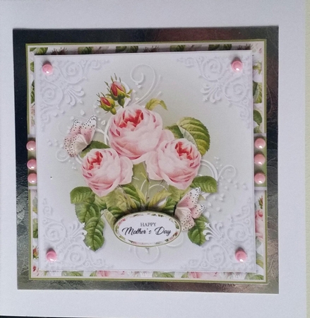 Vintage Flowers and Butterflies 1 by Benita Jenkinson
