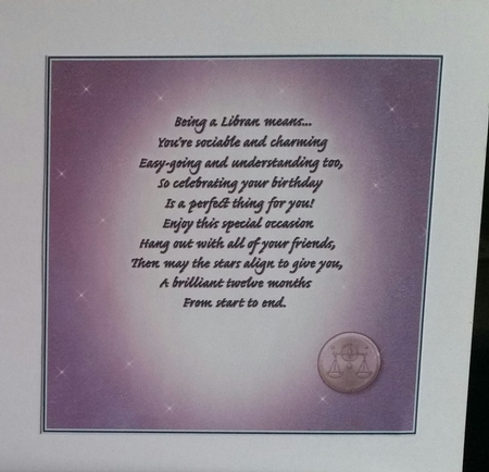 Libra Star Constellation Verse Insert by Benita Jenkinson