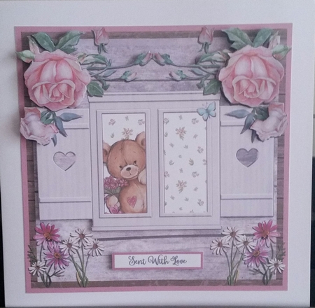 BEAR AT WINDOW by Benita Jenkinson