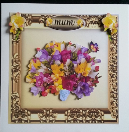 butterflies and freesias by Benita Jenkinson
