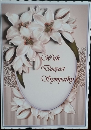 A5  Sympathy Yvory Lilies by Benita Jenkinson