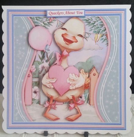 QUACKERS ABOUT YOU 7.5 Decoupage Card Kit Various Occasions by Benita Jenkinson