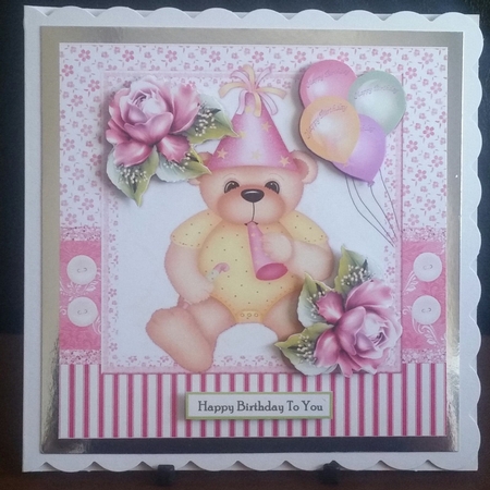 Cute Birthday Bear Mini Kit by Benita Jenkinson