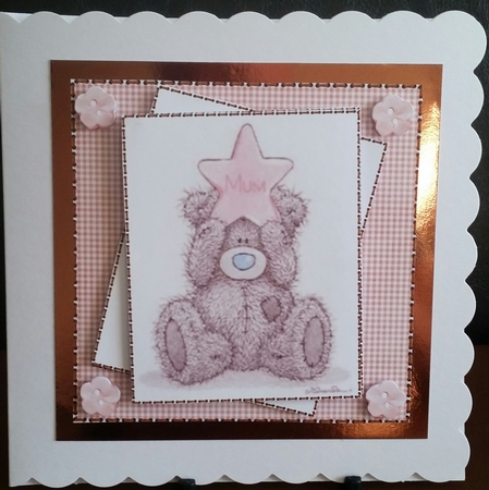 1 cute bear decoupage#1 by Benita Jenkinson