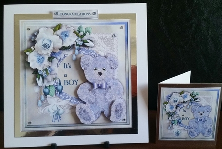 Cute Teddie Baby Boy Mini Kit by Benita Jenkinson