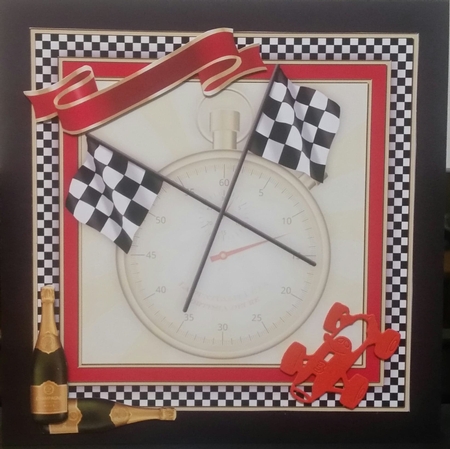 Red Racing DIY Base Card by Benita Jenkinson