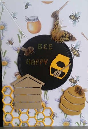 Honey Bees & Daisy Flowers - Ten Sheets Of A4 Backing Paper by Benita Jenkinson